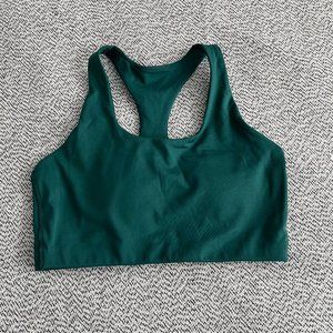 Sz M, Gap Fit Breathe, Racer-back sports bra, Green